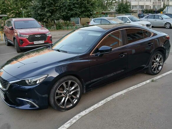 2018 Mazda 6 III (GJ) Рестайлинг, синий, 2200000 рублей - вид 6