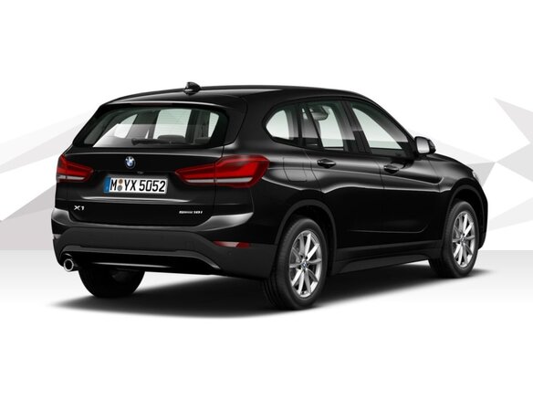 2021 BMW X1 20i xDrive II (F48) Рестайлинг, чёрный - вид 4