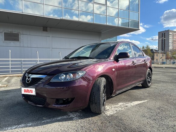 2007 Mazda 3 I (BK) Рестайлинг, красный, 470000 рублей