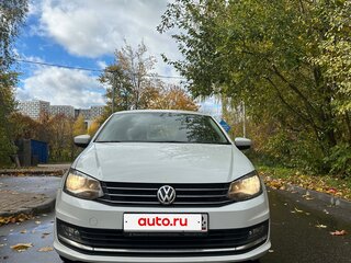 2018 Volkswagen Polo V Рестайлинг, белый, 1150000 рублей, вид 2