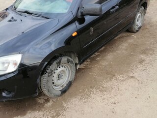 2014 Lada (ВАЗ) Granta I, чёрный, 235000 рублей, вид 4