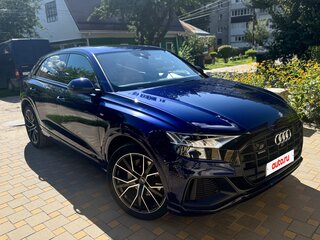 2021 Audi Q8 45 TDI I (4M), синий, 7990000 рублей, вид 2
