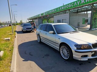 2002 BMW 3 серии 330xd IV (E46) Рестайлинг, серебристый, 1000000 рублей, вид 2