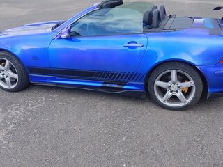 2000 Mercedes-Benz SLK-Класс 200 I (R170) Рестайлинг, синий, 900000 рублей, вид 2