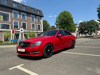 2014 Mercedes-Benz C-Класс 180 III (W204) Рестайлинг, красный, 1850000 рублей, вид 2