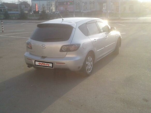 2008 Mazda 3 I (BK) Рестайлинг, серебристый - вид 2