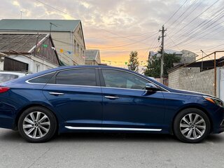 2016 Hyundai Sonata VII (LF), синий, 1450000 рублей, вид 4