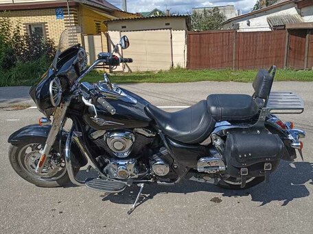 2009 Kawasaki VN1700 Vulcan, чёрный, 700000 рублей, вид 1