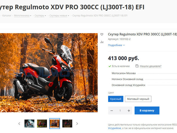 2023 Regulmoto XDV 300, красный, 285000 рублей - вид 21