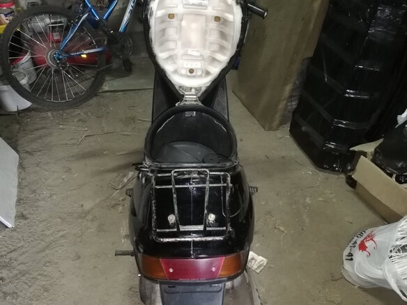 1997 Suzuki Address 100, чёрный, 80000 рублей - вид 10