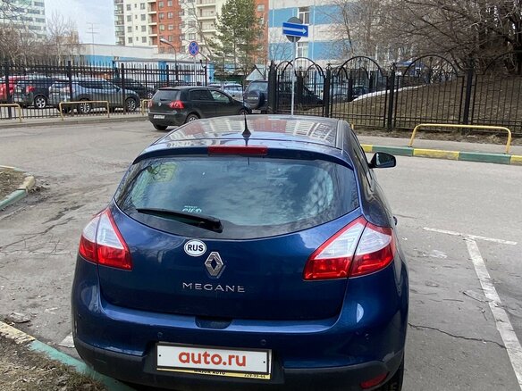 2012 Renault Megane III, синий - вид 2
