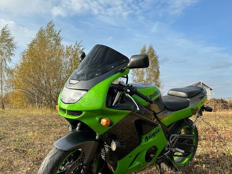1997 Kawasaki ZX-6 Ninja, зелёный, 320000 рублей, вид 1