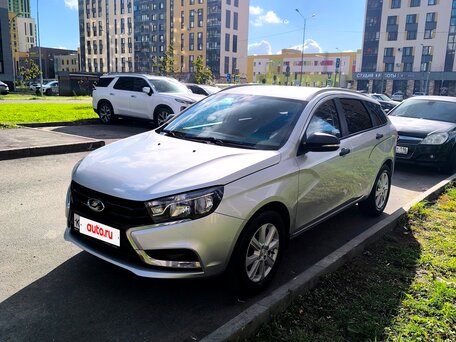 2021 Lada (ВАЗ) Vesta SW I, серый, 975000 рублей, вид 2