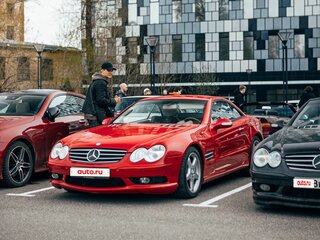 2003 Mercedes-Benz SL-Класс 350 V (R230), красный, 2550000 рублей, вид 3
