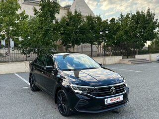 2021 Volkswagen Polo VI, чёрный, 1950000 рублей, вид 3