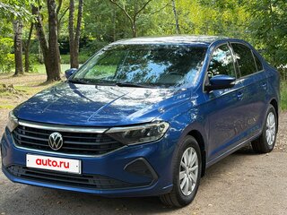 2021 Volkswagen Polo VI, синий, 1800000 рублей, вид 1