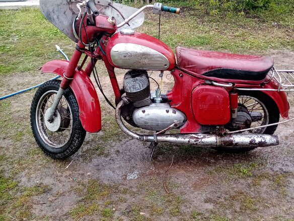1976 Jawa 350/360, красный, 70000 рублей