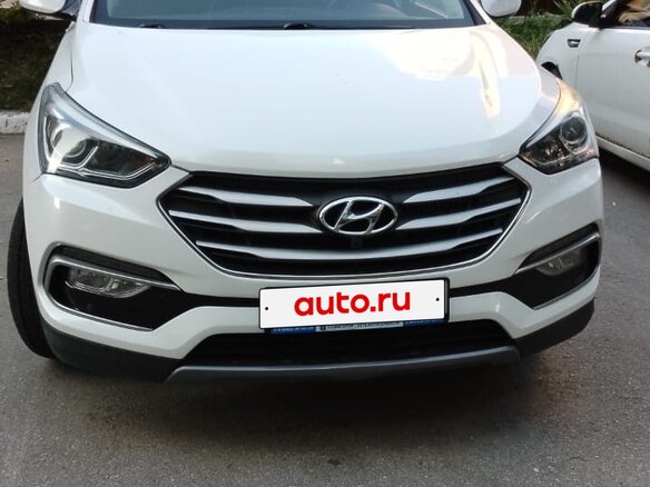 2016 Hyundai Santa Fe III Рестайлинг, белый, 2000000 рублей - вид 1