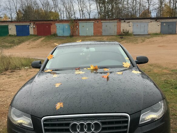 2011 Audi A4 IV (B8), чёрный