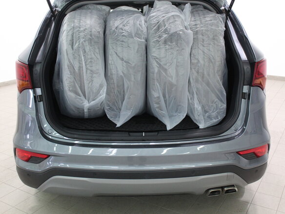 2018 Hyundai Santa Fe III Рестайлинг, серый - вид 9