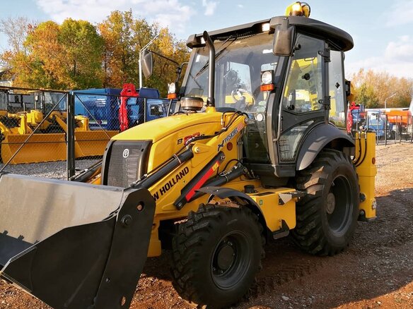 2023 New Holland B80B, жёлтый - вид 4