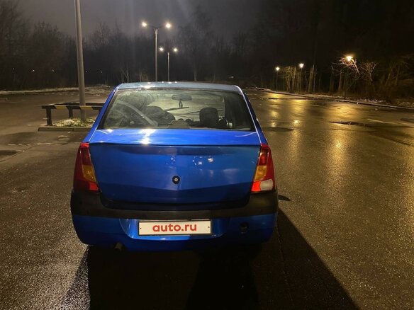 2007 Renault Logan I, синий, 335000 рублей - вид 8