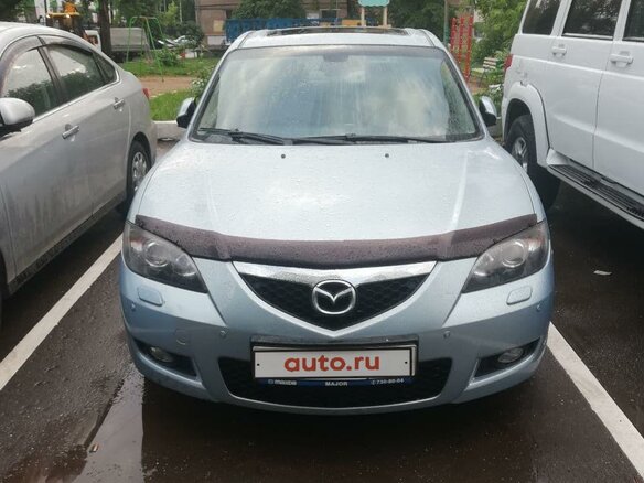2008 Mazda 3 I (BK) Рестайлинг, голубой - вид 2