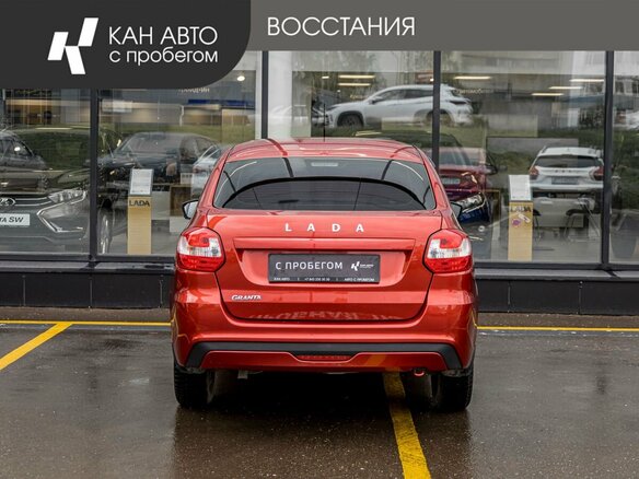 2021 Lada (ВАЗ) Granta I Рестайлинг, красный, 535600 рублей - вид 3