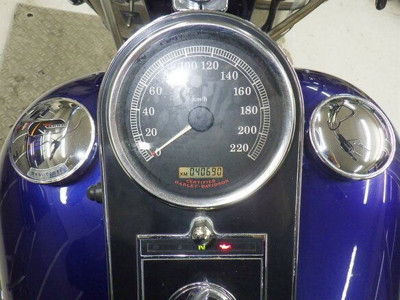 2005 Harley-Davidson Softail Deluxe, синий, 747000 рублей - вид 6