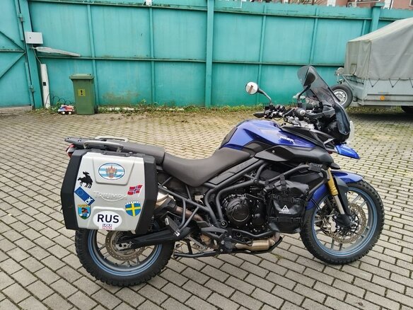 2014 Triumph Tiger 800, синий, 650000 рублей - вид 5