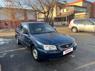 2008 Hyundai Accent ТагАЗ II, синий, 335000 рублей, вид 2