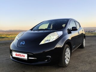 2014 Nissan Leaf I (ZE0/AZE0), чёрный, 750000 рублей, вид 1