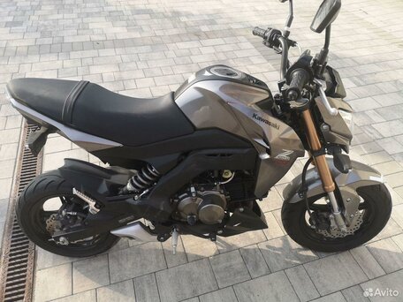 2019 Kawasaki Z 125, серый, 310000 рублей, вид 2