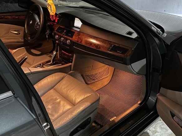 2008 BMW 5 серии 528i V (E60/E61) Рестайлинг, серый, 730000 рублей - вид 2