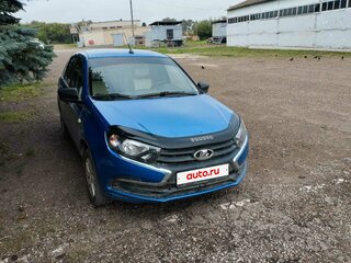 2019 Lada (ВАЗ) Granta I Рестайлинг, синий, 460000 рублей, вид 2
