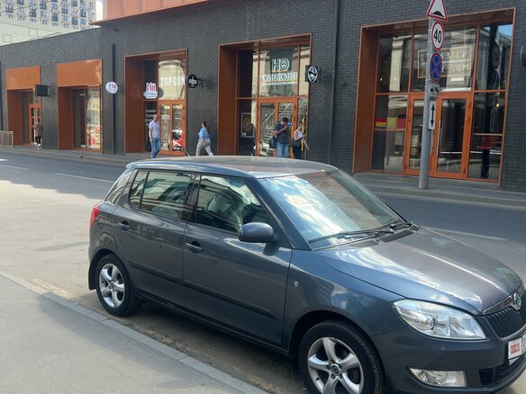 2010 Skoda Fabia II Рестайлинг, серый, 450000 рублей - вид 1