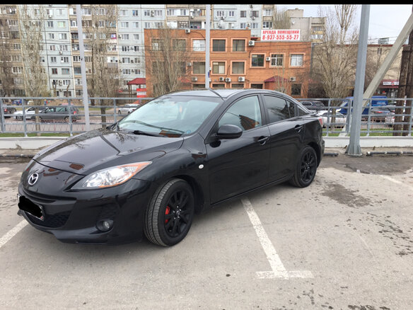 2012 Mazda 3 II (BL) Рестайлинг, чёрный