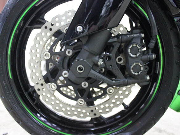 2013 Kawasaki Z 1000, зелёный - вид 17