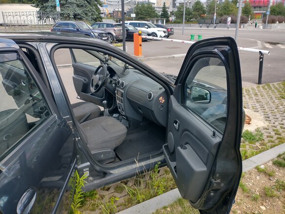 2008 Renault Logan I, чёрный - вид 13
