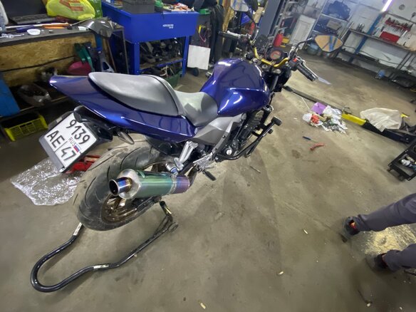 2004 Kawasaki Z 750, синий, 420000 рублей - вид 7