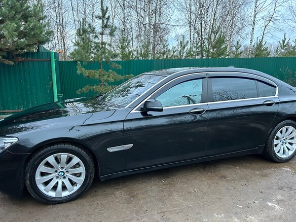 2012 BMW 7 серии 750Li xDrive V (F01/F02/F04) Рестайлинг, чёрный - вид 6