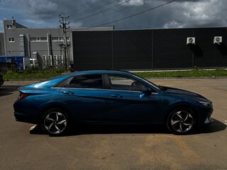 2021 Hyundai Elantra VII (CN7), синий, 1750000 рублей, вид 4