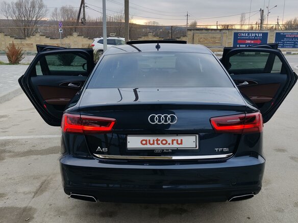 2016 Audi A6 IV (C7) Рестайлинг, синий, 3100000 рублей - вид 9
