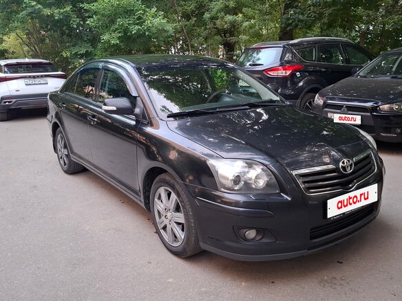 2007 Toyota Avensis II Рестайлинг, чёрный