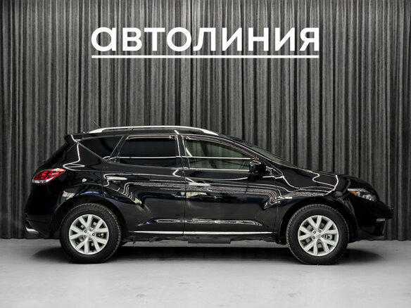 2013 Nissan Murano II (Z51) Рестайлинг 2, чёрный - вид 3