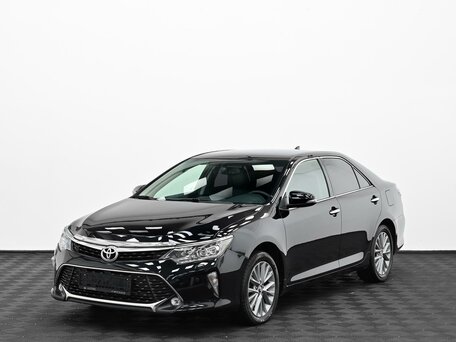 2017 Toyota Camry VII (XV50) Рестайлинг 2, чёрный, 1895000 рублей, вид 3
