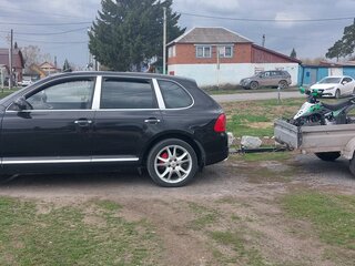 2006 Porsche Cayenne Turbo I (955), чёрный, 1100000 рублей, вид 4