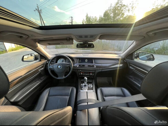 2012 BMW 7 серии 750Li xDrive V (F01/F02/F04) Рестайлинг, чёрный - вид 11