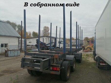 1989 Jyki Прицеп-лесовоз с раздвижной рамой, серый, 690000 рублей, вид 4