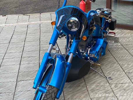 2015 Harley-Davidson Softail Custom, синий, 2300000 рублей, вид 5